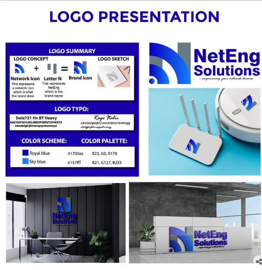 NetEng Solutions Brand Identity Design